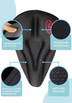 VoordeelShop Fiets Zadelhoes Met Extra Zachte Gel En Gleuf Universeel - Gel Zadelhoes Voor Racefiets/mountainbike En Normale Fietsen - Comfortabel Fietsen - Fiets Accessoires -BASIL Verkoop 846x1200