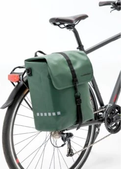 New Looxs Odense Single Enkele Fietstas - Afneembaar - 17,5 Liter - Groen -BASIL Verkoop 858x1200 2
