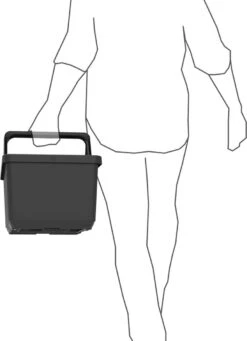 Fietsmand+Kliksysteem+Slot Voor Bagagedrager En Voordrager The Basky Basket Design Zwart -BASIL Verkoop 870x1200 2