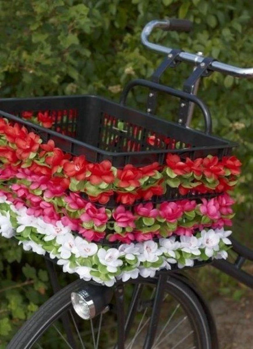 Basil Flower Garland Bloemenstreng - Roze 2 Basil Flower Garland Bloemenstreng - Roze - Afbeelding 2
