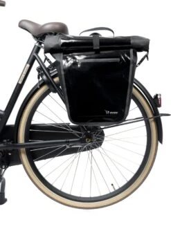 Ekostar® Online Shopping - Fietstas - 100% Waterdicht - Rolltop - 17 Tot 28 Liter - Zwart - Enkele Fietstas -BASIL Verkoop 887x1200 1
