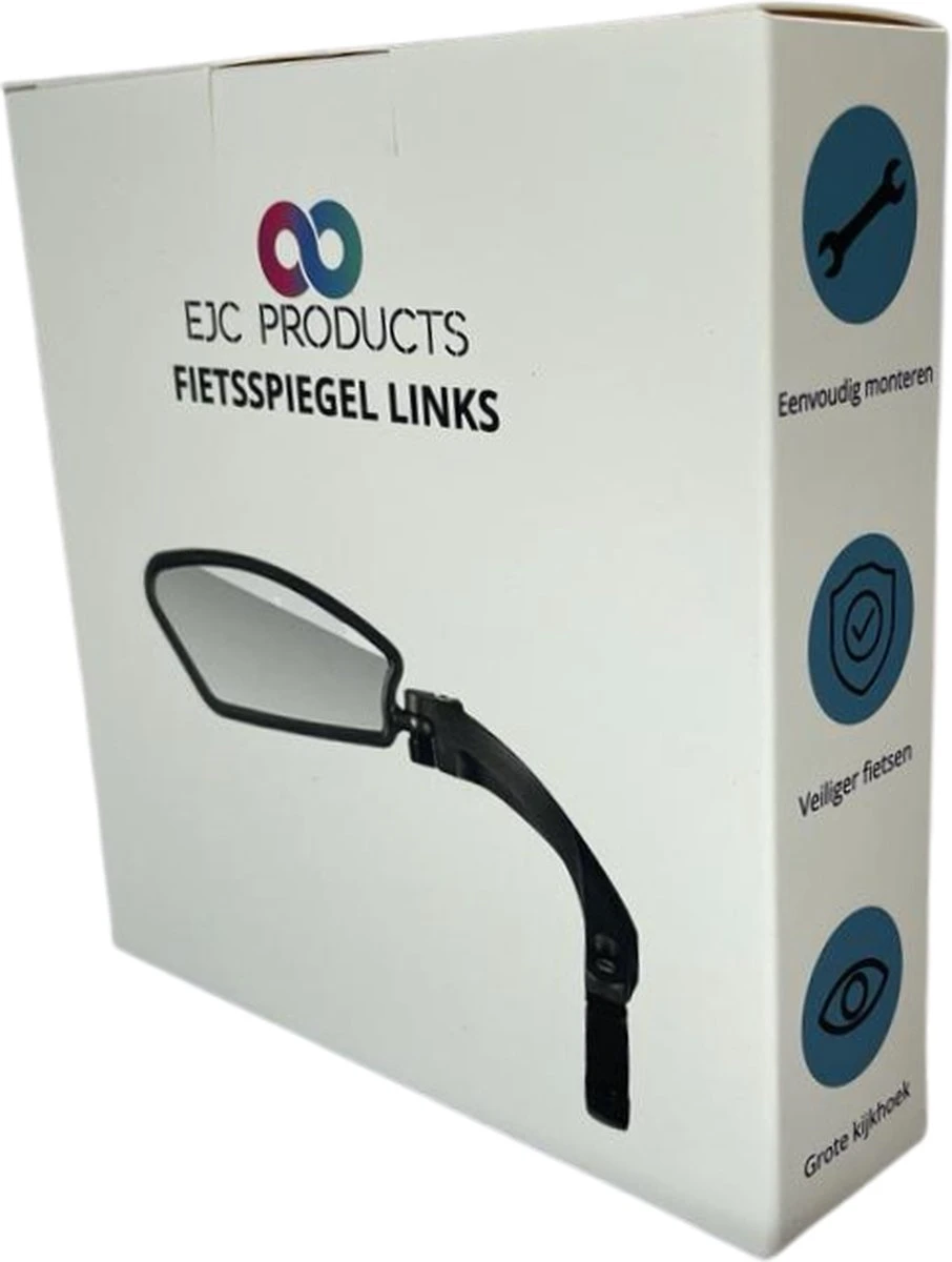 Fietsspiegel - Fietsspiegel Ebike - Links - Achteruitkijkspiegel - Fietsspiegel Op Stuur - Fiets Spiegel - Verstelbaar - Zwart - Stuurbevestiging - EJC Products 6 Fietsspiegel - Fietsspiegel Ebike - Links - Achteruitkijkspiegel - Fietsspiegel Op Stuur - Fiets Spiegel - Verstelbaar - Zwart - Stuurbevestiging - EJC Products - Afbeelding 6