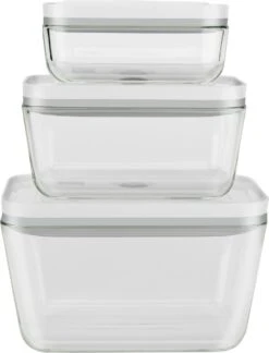 Zwilling Fresh & Save Vacuüm Vershoudbakjes - Opbergdozen - 3-delige Set - S 200ml - M 750ml - L 1600ml - Glas -BASIL Verkoop 914x1200 9