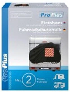 ProPlus Fietsbeschermhoes Voor 2 Fietsen Met Zichttas Voor Waarschuwingsbord Voor Caravans En Campers -BASIL Verkoop 919x1200 2