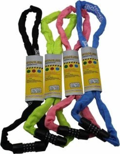 Stahlex Ø4mm / 100cm Kettingslot Schlechts 360g Ketting Met Cijferslot Het Eerste Echte Fietsslot Voor Uw Kind Zwart -BASIL Verkoop 931x1200