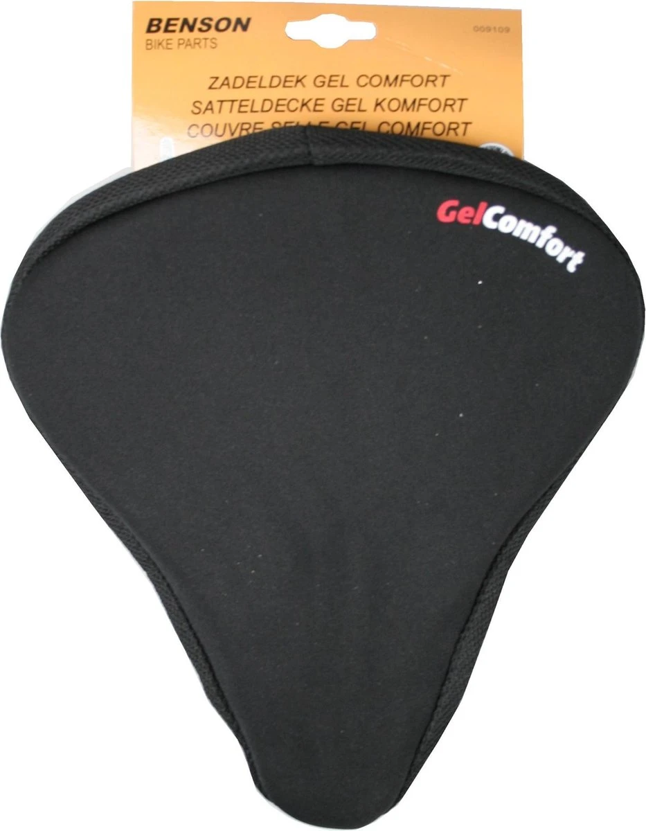Benson Zadeldek - Gel - Comfort - Universeel - Zwart 2 Benson Zadeldek - Gel - Comfort - Universeel - Zwart - Afbeelding 2