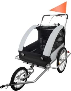 Fietskar Voor Kinderen - 3 In 1 - Geschikt Voor 2 Kinderen - Kinderfietskar - Fietskar Kind - Fietskar Hond -BASIL Verkoop 948x1200 4