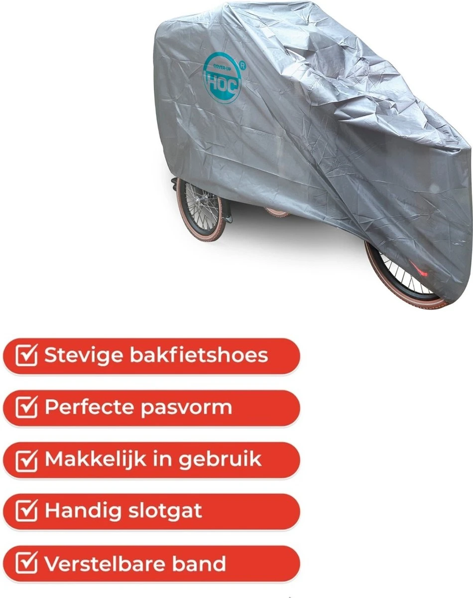 CUHOC Topkwaliteit Diamond Bakfietshoes Voor Grotere / Elektrische Bakfiets (met Huif) O.a. Bestemd Als: Babboe Hoes : Cruiser Hoes : Dolly Hoes : Vogue Hoes : Urban Arrow Family Hoes 9 CUHOC Topkwaliteit Diamond Bakfietshoes Voor Grotere / Elektrische Bakfiets (met Huif) O.a. Bestemd Als: Babboe Hoes : Cruiser Hoes : Dolly Hoes : Vogue Hoes : Urban Arrow Family Hoes - Afbeelding 9