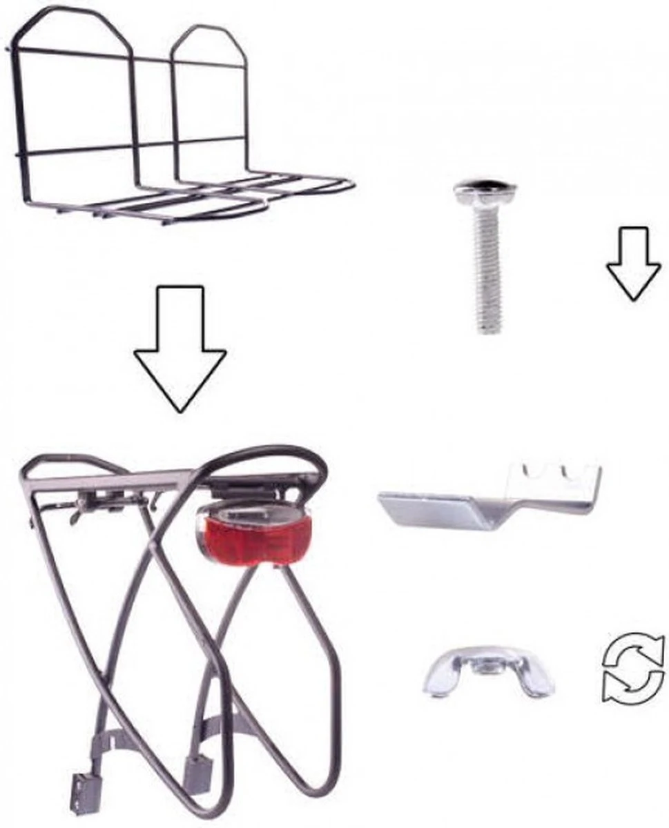 Simson Bagagedrager Verbreder - Dragerverbreder - Achterop 3 Simson Bagagedrager Verbreder - Dragerverbreder - Achterop - Afbeelding 3