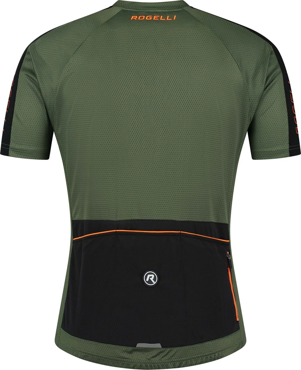 Rogelli Explore - Fietsshirt Korte Mouwen - Heren - Maat XL - Groen, Zwart, Oranje 2 Rogelli Explore - Fietsshirt Korte Mouwen - Heren - Maat XL - Groen, Zwart, Oranje - Afbeelding 2